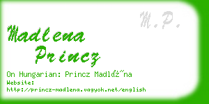 madlena princz business card